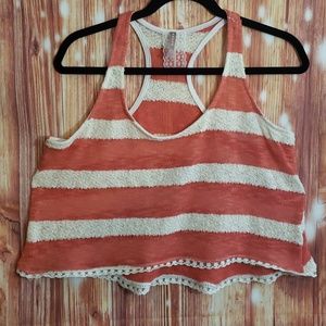 🌵4/$20🌵 Anthropologie | Mauve striped crop top